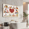Personalized Couple Canvas - Custom Photo & Names Romantic Anniversary Gift