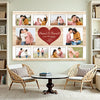 Personalized Couple Canvas - Custom Photo & Names Romantic Anniversary Gift