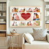 Personalized Couple Canvas - Custom Photo & Names Romantic Anniversary Gift