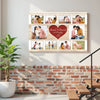 Personalized Couple Canvas - Custom Photo & Names Romantic Anniversary Gift