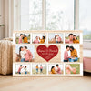 Personalized Couple Canvas - Custom Photo & Names Romantic Anniversary Gift
