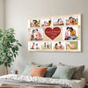 Personalized Couple Canvas - Custom Photo & Names Romantic Anniversary Gift