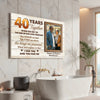 Personalized Couple Canvas Prints - 40th Anniversary Gift - Custom Photo 40 Years Together