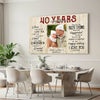 Personalized Couple Canvas Prints - 40th Wedding Anniversary Gift - Custom Photo 40 Years Together