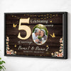 Personalized Couple Canvas Prints - 50th Anniversary Gift - Celebrating 50 Years Of Marriage - Black Frame / 12x9