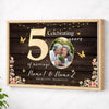 Personalized Couple Canvas Prints - 50th Anniversary Gift - Celebrating 50 Years Of Marriage - Natural Frame / 12x9