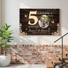 Personalized Couple Canvas Prints - 50th Anniversary Gift - Celebrating 50 Years Of Marriage