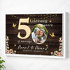 Personalized Couple Canvas Prints - 50th Anniversary Gift - Celebrating 50 Years Of Marriage - White Frame / 12x9