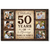Personalized Couple Canvas Prints - 50th Anniversary Gift - Custom Photo Collage Celebrating 50 Years of Marriage