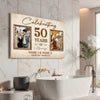 Personalized Couple Canvas Prints - 50th Anniversary Gift - Custom Photo Celebrating 50 Years of Marriage