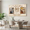 Personalized Couple Canvas Prints - 50th Anniversary Gift - Custom Photo Celebrating 50 Years of Marriage
