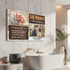 Personalized Couple Canvas Prints - 50th Anniversary Gift - Custom Photo 50 Years Together