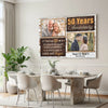 Personalized Couple Canvas Prints - 50th Anniversary Gift - Custom Photo 50 Years Together