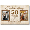 Personalized Couple Canvas Prints - 50th Anniversary Gift - Custom Photo Celebrating 50 Years of Marriage