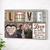 Personalized Couple Canvas Prints - Anniversary Gift - Custom Photo Love Keepsake - No Frame / 12x9