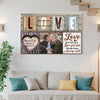 Personalized Couple Canvas Prints - Anniversary Gift - Custom Photo Love Keepsake