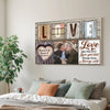 Personalized Couple Canvas Prints - Anniversary Gift - Custom Photo Love Keepsake