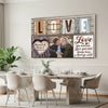 Personalized Couple Canvas Prints - Anniversary Gift - Custom Photo Love Keepsake