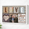Personalized Couple Canvas Prints - Anniversary Gift - Custom Photo Love Keepsake - White Frame / 12x9