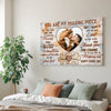 Personalized Couple Canvas Prints - Wedding Anniversary Gift - You Are My Missing Piece