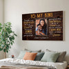 Personalized Couple Canvas Prints - Wedding Anniversary Gift - To My King Custom Photo