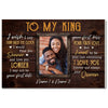 Personalized Couple Canvas Prints - Wedding Anniversary Gift - To My King Custom Photo