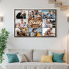 Personalized Dad Canvas Prints - Gift for - Custom Photo Best Daddy In The World