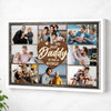 Personalized Dad Canvas Prints - Gift for - Custom Photo Best Daddy In The World - White Frame / 12x9