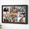 Personalized Dad Canvas Prints - Gift for - Custom Photo Best Daddy In The World - Black Frame / 12x9