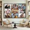 Personalized Dad Canvas Prints - Gift for - Custom Photo Best Daddy In The World