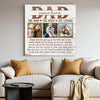 Personalized Dad Canvas Prints - Gift for - Custom Photo The Man Myth Hero
