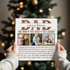 Personalized Dad Canvas Prints - Gift for - Custom Photo The Man Myth Hero