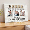 Personalized Dad Canvas Prints - Gift for - Daddy To The World You May Be One Person