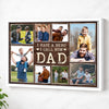 Personalized Dad Canvas Prints - Gift for - I Have A Hero Call Him Custom Photo - White Frame / 12x9