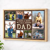 Personalized Dad Canvas Prints - Gift for - I Have A Hero Call Him Custom Photo - Natural Frame / 12x9