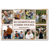 Personalized Dad Canvas Prints - Gift for - My Favorite Place Is Inside Your Hug