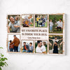 Personalized Dad Canvas Prints - Gift for - My Favorite Place Is Inside Your Hug - No Frame / 12x9