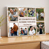 Personalized Dad Canvas Prints - Gift for - My Favorite Place Is Inside Your Hug