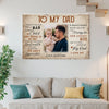 Personalized Dad Canvas Prints - Gift for - To My Custom Photo