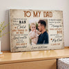 Personalized Dad Canvas Prints - Gift for - To My Custom Photo