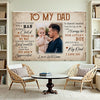 Personalized Dad Canvas Prints - Gift for - To My Custom Photo