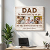 Personalized Dad No Matter How Big We Get Canvas Wall Art Custom Pictures Design Father’s Day Gift For Daddy