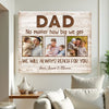 Personalized Dad No Matter How Big We Get Canvas Wall Art Custom Pictures Design Father’s Day Gift For Daddy