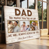 Personalized Dad No Matter How Big We Get Canvas Wall Art Custom Pictures Design Father’s Day Gift For Daddy