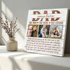 Personalized Dad the Man Hero Legend Canvas Custom Photo Gift for on Birthday or Father’s Day