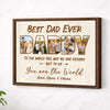 Personalized Dad to the World You May Be One Person Canvas Wall Art Custom Photo Father’s Day Gift for Daddy