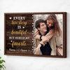 Personalized Every Love Story Is Beautiful Canvas Wall Art Custom Photo Couple Anniversary Gift For Husband And Wife