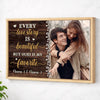 Personalized Every Love Story Is Beautiful Canvas Wall Art Custom Photo Couple Anniversary Gift For Husband And Wife