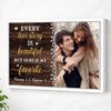 Personalized Every Love Story Is Beautiful Canvas Wall Art Custom Photo Couple Anniversary Gift For Husband And Wife