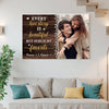 Personalized Every Love Story Is Beautiful Canvas Wall Art Custom Photo Couple Anniversary Gift For Husband And Wife